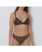 Tanga Idol marrón/dorado