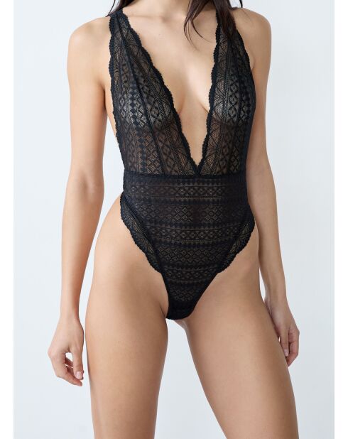 Body une pièce sans armatures Idole noir