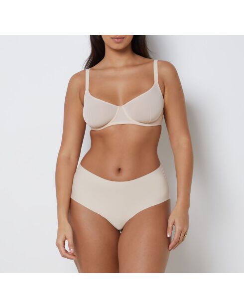 Beugelbeha van zuiver mesh-linnen