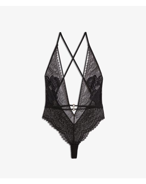 Body intero nero senza ferretto Indomptee