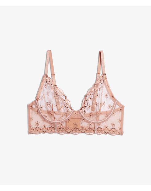 BH met beugel in roze parelmoer
