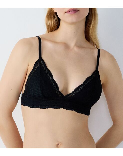 Soutien-gorge sans armatures pad amovible n°8 Idole noir