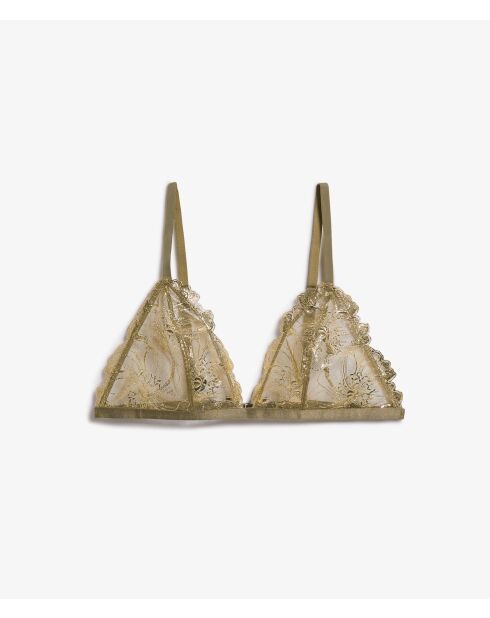 Sujetador sin aros Amaryllis caqui oliva