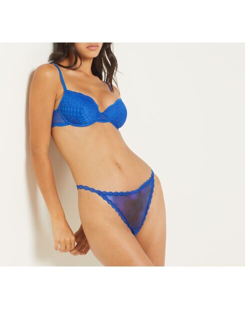 Billy paars/blauwe string