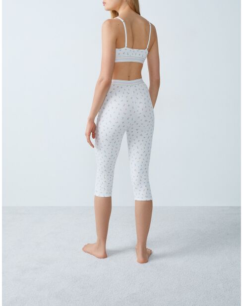 Legging Cozy print bleu vert