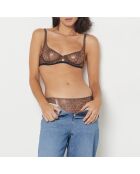 Sujetador marrón con aros Merveille