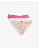Pack de 3 braguitas Bina Pink Blush