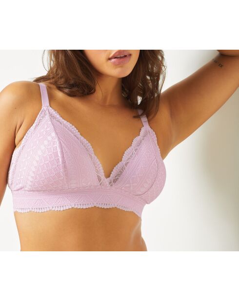 Abnehmbarer Bügel-BH Idole n°8 in Rosa mit abnehmbarem Polster