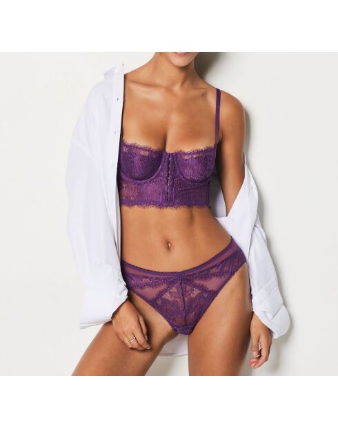 Audacieuse paarse bh met beugel