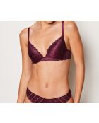 Illusions pflaumenfarbener Push-up-BH mit Bügel
