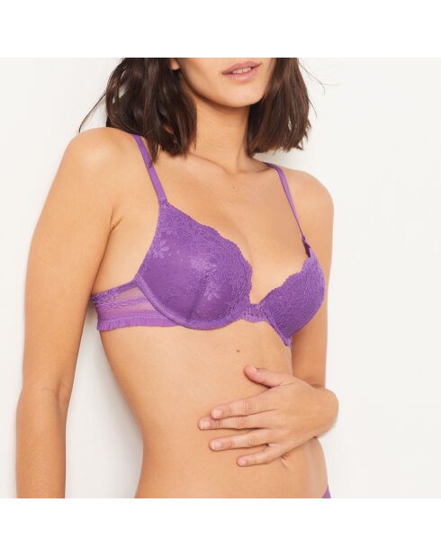 Soutien-gorge push-up avec armatures n°2 Rythme violet