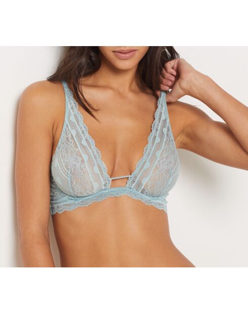 Kunstzinnige blauwe lagunebeha met beugel nr. 7