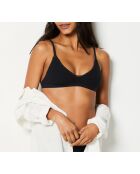 Soutien-gorge sans armatures pad amovible Douce noir