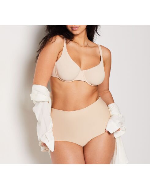 Deep V Back Control Leinenhose