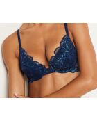 Reflet mitternachtsblauer Push-up-BH mit Bügel