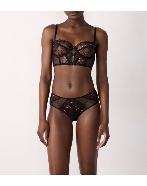 No. 9 Conquete zwarte beugelbeha