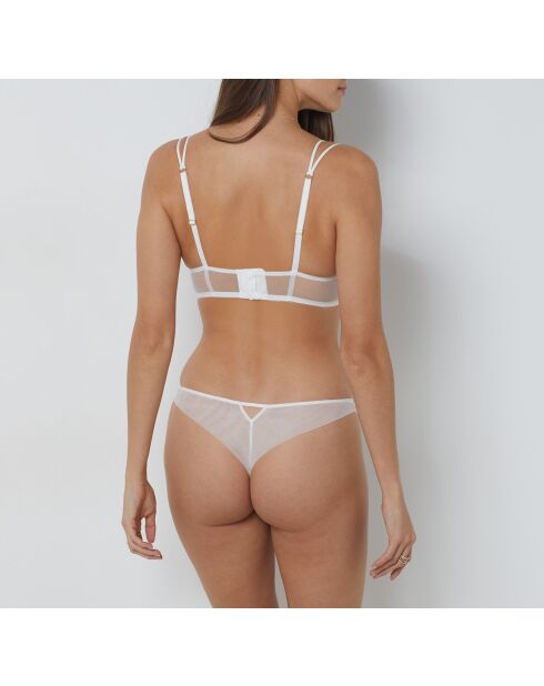 Vrolijke ecru beha met beugel