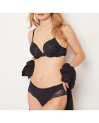 No. 1 Pure Delicate schwarzer Push-up-BH mit Bügel