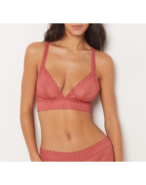Soutien-gorge sans armatures Gravure terracotta