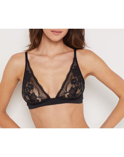 Cosy Wireless zwarte beha met beugel