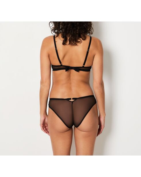 Zwarte bh met beugel No. 7 Palmes