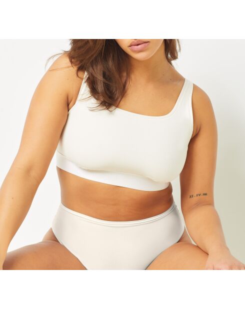 Perfekter BH ohne Bügel aus ecrufarbener Baumwolle