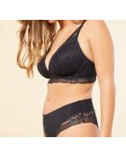 No 5 Cosy draadloze zwarte beugelbeha