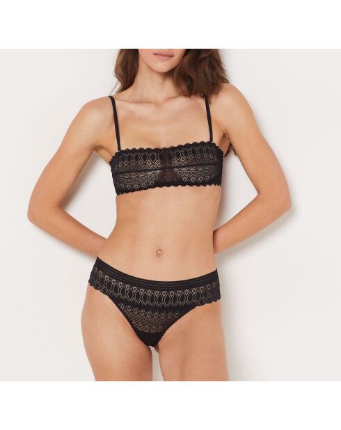 Soutien-gorge sans armatures Gravure noir