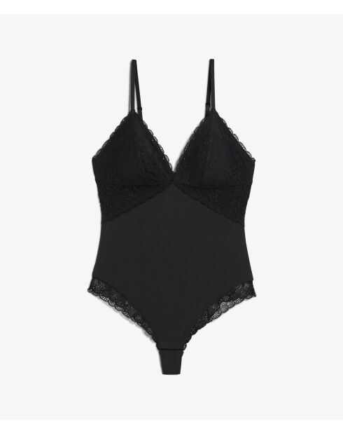 Everyday Control zwarte bodysuit uit één stuk zonder beugel