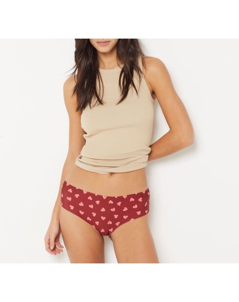 Shorty Comfort Print rood