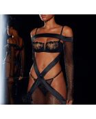 Sujetador negro con aros Tendresse