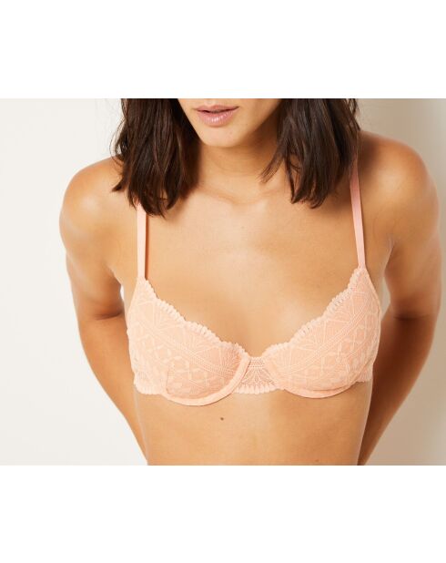 Soutien-gorge avec armatures n°4 Idole abricot