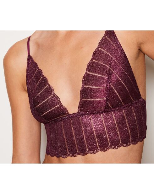 Sujetador sin aros Illusions Plum