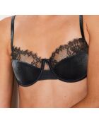 Antracietkleurige beugelbeha nr. 9 Twist