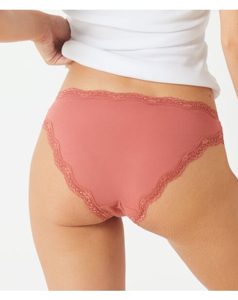 Set di 3 mutandine Lolla Dark Rosebud terracotta