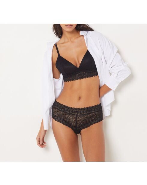 Shorty zwarte gravure