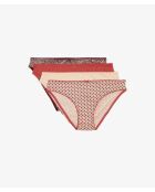 Set di 4 mutandine Selma Red Cote Terracotta