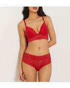 Push-up-BH mit Bügel Rote Gravur