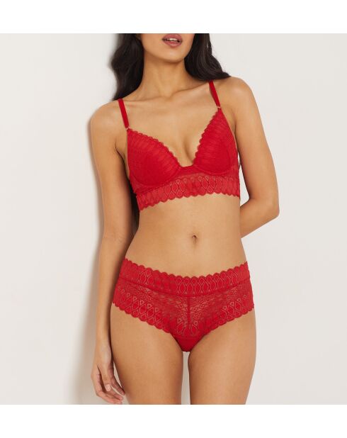 Push-up-BH mit Bügel Rote Gravur