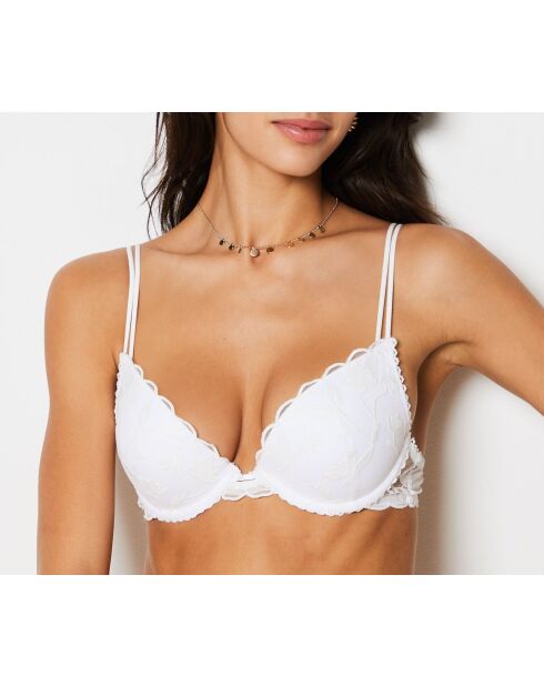 Eblouie ecru push-up bh met beugel