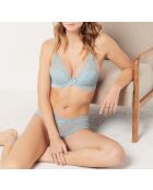 Kunstzinnige shorty met blauwe lagune