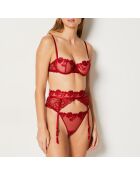 Porte‑jarretelles Desinvolte W24 rouge