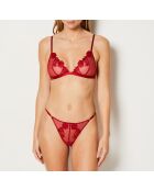 Sujetador inalámbrico casual rojo W24