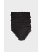 Lot de 7 culottes Jim noires