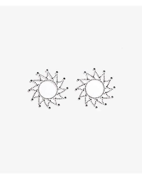 Cache-tétons Petales Rosace argent