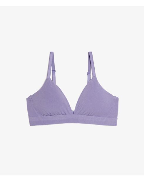 Soutien-gorge sans armatures pad amovible n°8 Coton 360 Violet