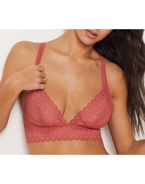 Soutien-gorge sans armatures Gravure terracotta