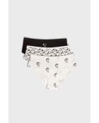 Lot de 3 shorties John Snoopy noirs