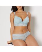 Bügel-BH Nr. 5 Gravur lagunenblau