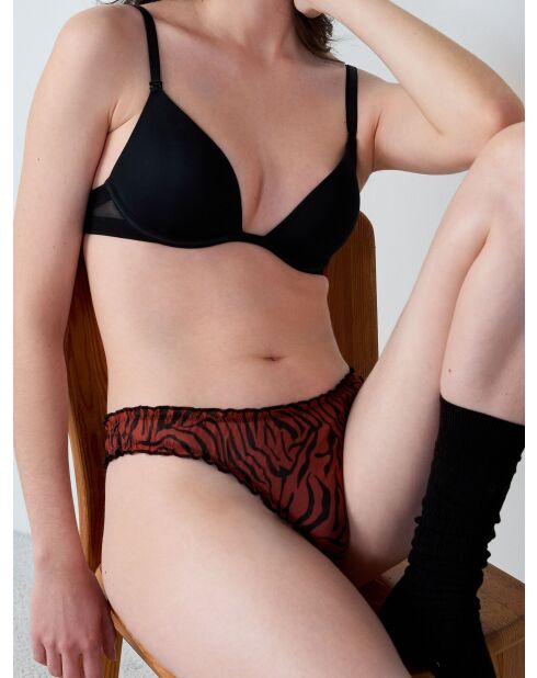 Set de 3 tangas negras y rojas de Joellie